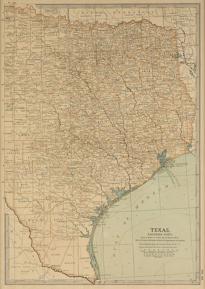 Appraisal: AN ANTIQUE MAP Texas Eastern Part EARLY TH CENTURY AN