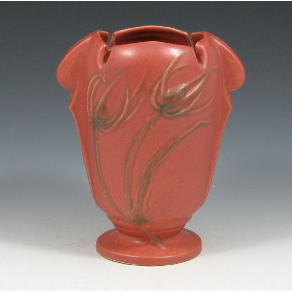 Appraisal: Roseville Teasel - Vase - Mint Roseville Teasel vase in