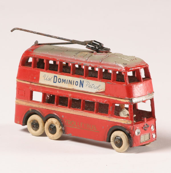 Appraisal: B and S die cast English double decker trolley bus