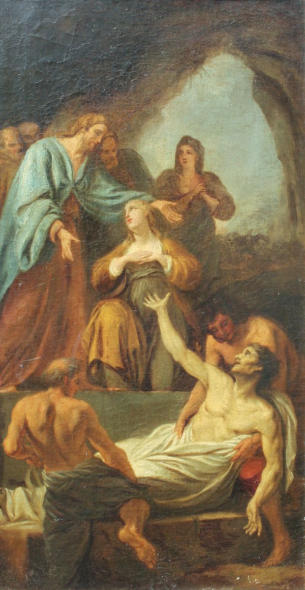 Appraisal: RAISING OF LAZARUS PAINTING SCHOOL OR FOLLOWER OF MURILLO Oil