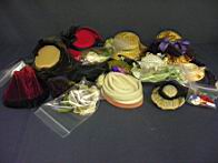 Appraisal: DOLL HATS Lot of doll hats and flowers