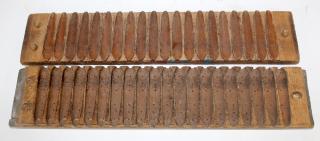 Appraisal: Antique Dutch wooden cigar mold Antique Dutch wooden cigar mold