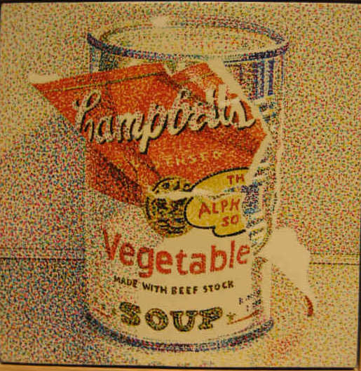 Appraisal: JERRY WILKERSON AMERICAN B SOUP CAN AFTER ANDY WARHOL acrylic