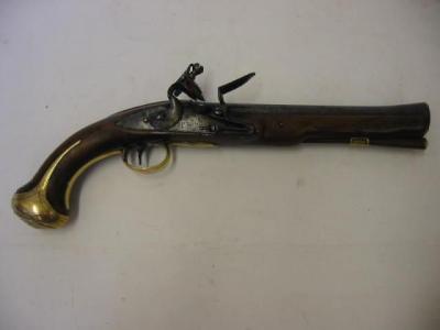 Appraisal: A BLUNDERBUSS PISTOL c with steel barrel proof marked and