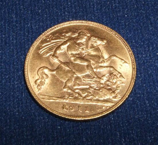 Appraisal: George V gold half sovereign