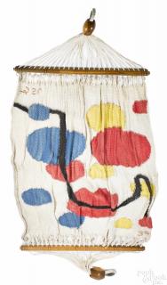 Appraisal: Alexander Calder cotton Hammock Alexander Calder cotton hammock initialed and