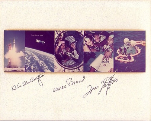 Appraisal: ASTP Autographed Collage A series of six mission scenes from