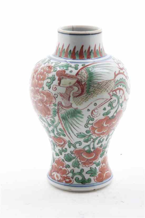 Appraisal: A Chinese Doucai Porcelain Vase of baluster form decorated with