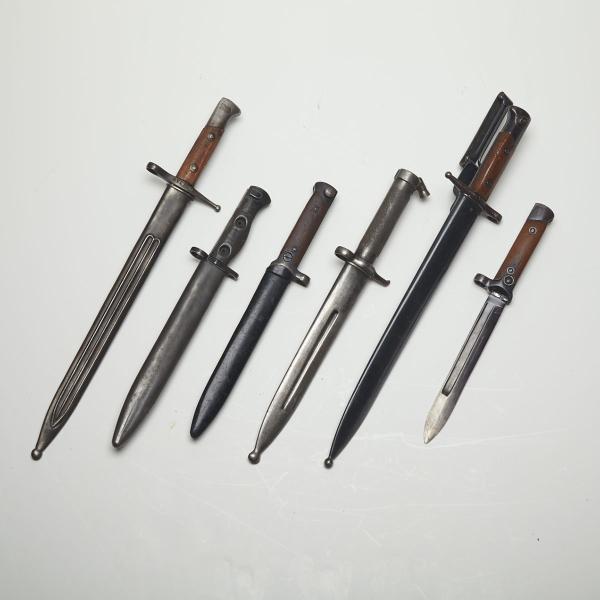 Appraisal: Miscellaneous Group of Six Bayonets th century including a Canadain