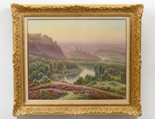 Appraisal: GASTON ANGLADE French - Chateau Bruyere Signed Gaston Anglade l