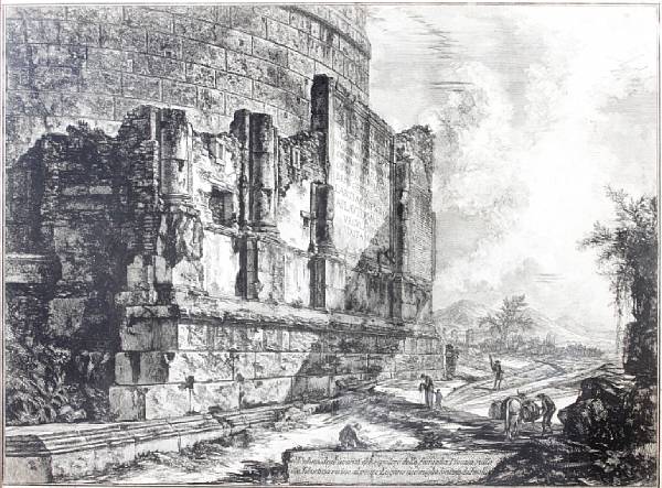 Appraisal: Giovanni Battista Piranesi Italian - Veduta del Tempio di Cibele