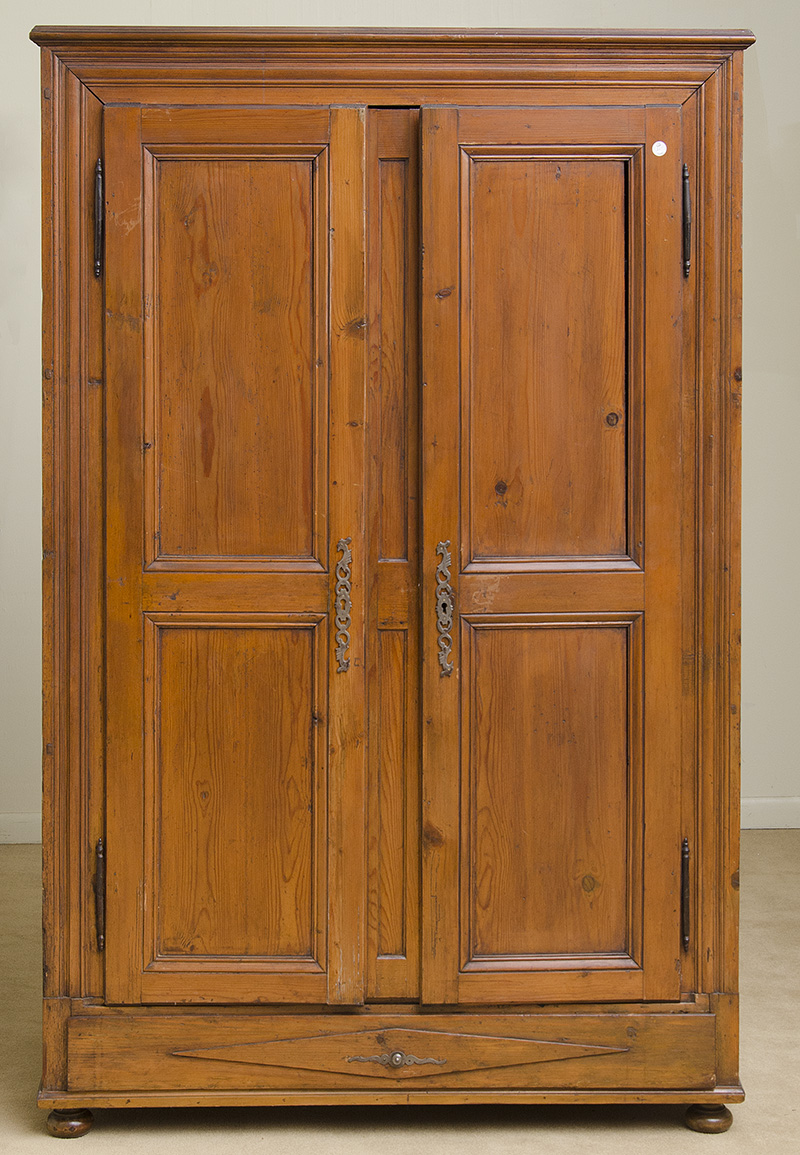 Appraisal: French Provincial Pine Armoire ft in x in x in