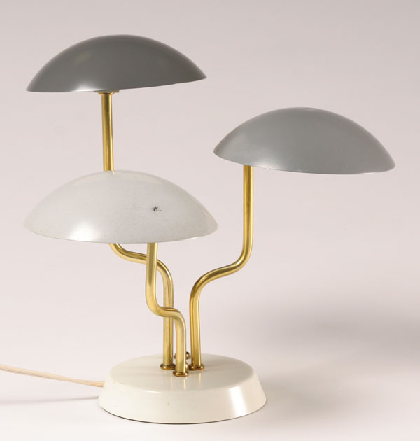 Appraisal: Gino Sarfatti Italian - Arteluce Modern Italian desk lamp brass