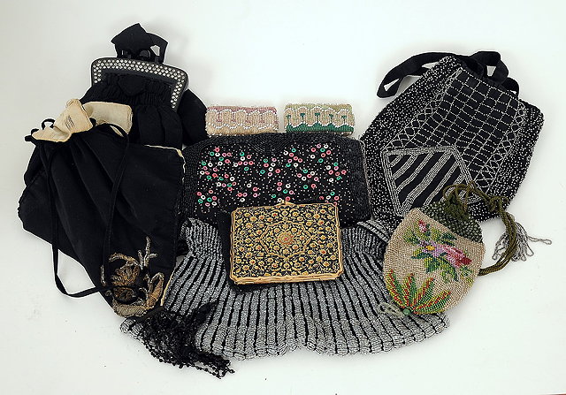 Appraisal: A collection of miscellaneous accessories including small beaded purses and