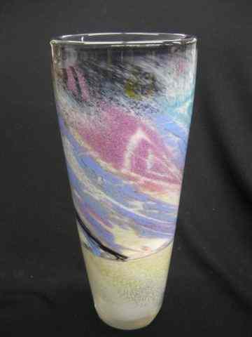 Appraisal: Will Dexter Taylor Backes Art Glass Vase swirling multi-color design