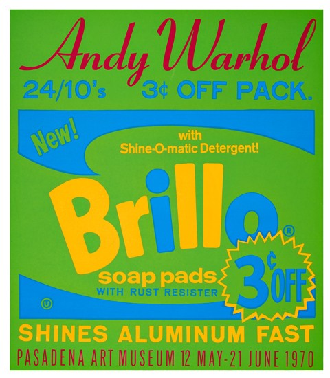 Appraisal: ANDY WARHOL after Brillo Soap Pads Color screenprint x mm