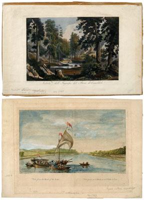 Appraisal: Nine assorted prints View from the Head of the Lake