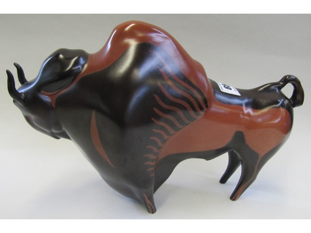 Appraisal: Beswick stylised model of a bison circa designed by Colin