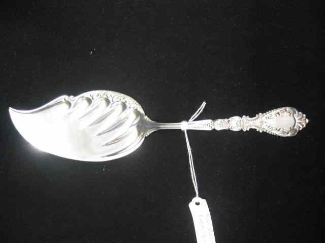 Appraisal: Blackington Sterling Silver Fish Slice elaborate Victorian design '' excellent