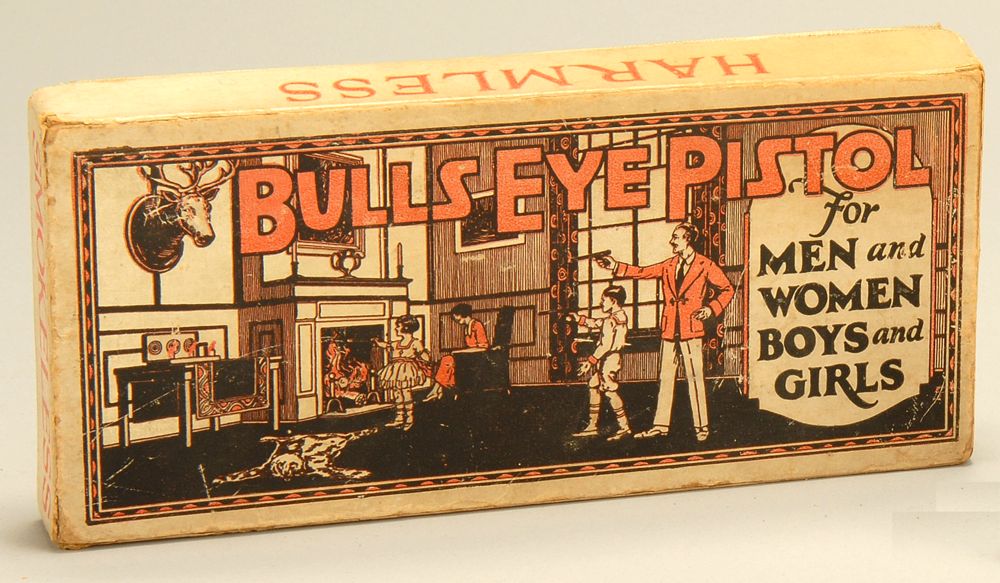 Appraisal: BULL'S-EYE BB PISTOL In original box with targets Black finish