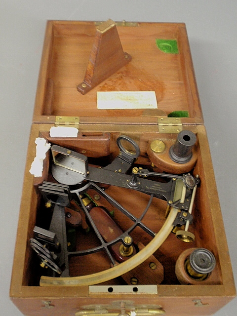 Appraisal: - Mahogany cased sextant by Keuffel and Essler Co New