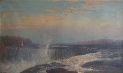 Appraisal: MORAN th century NIAGARA FALLS Signed bottom left oil on