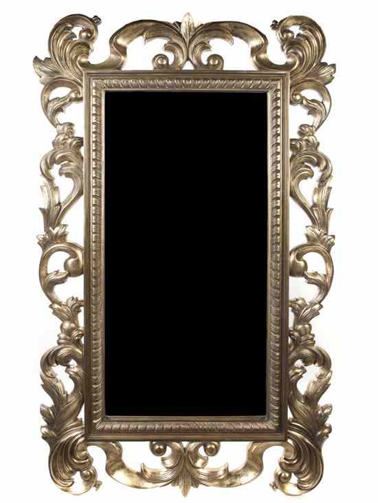 Appraisal: An Italian Rococo Style Giltwood Mirror mid th century having