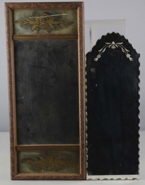 Appraisal: Lot Of Wall Mount Mirrors With Floral Designs Includes -