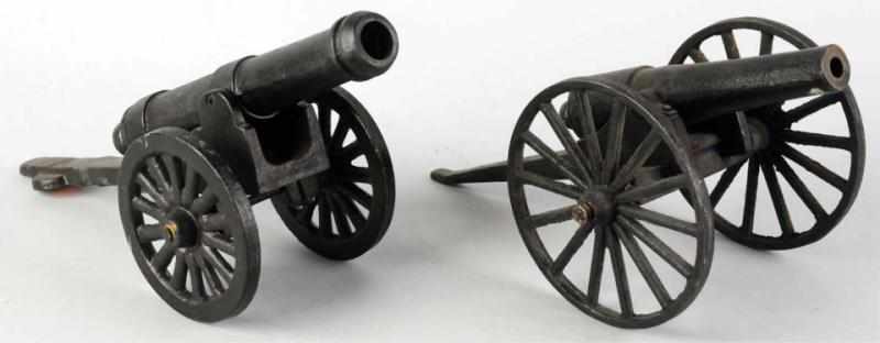 Appraisal: Lot of Cast Iron Cannons Condition Excellent Size Largest -