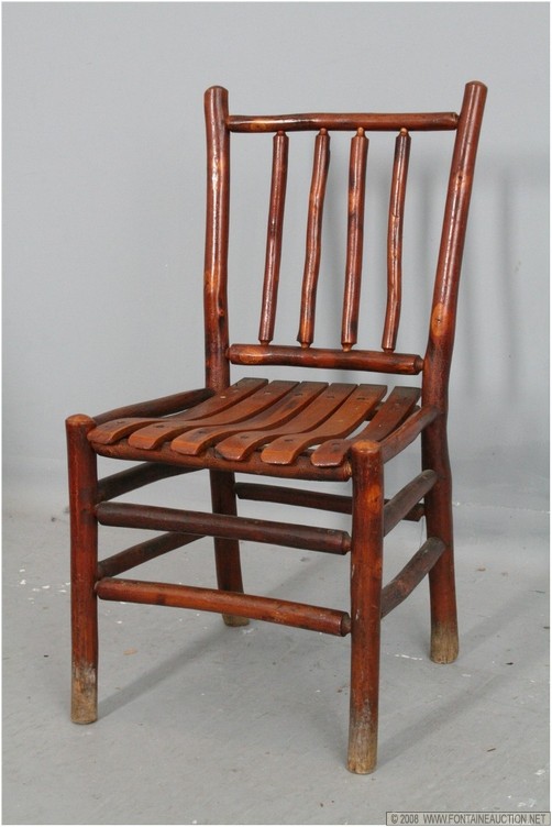 Appraisal: SIGNED OLD HICKORY DINING ROOM CHAIR W x H x