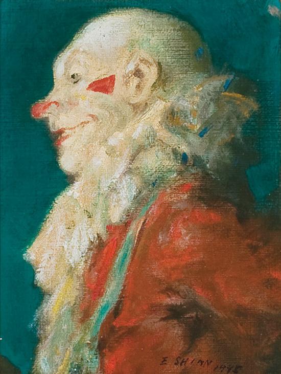 Appraisal: EVERETT SHINN American - Head of a Clown oil on