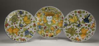 Appraisal: Vincent Garnier Paris chargers marked diam Group of three French