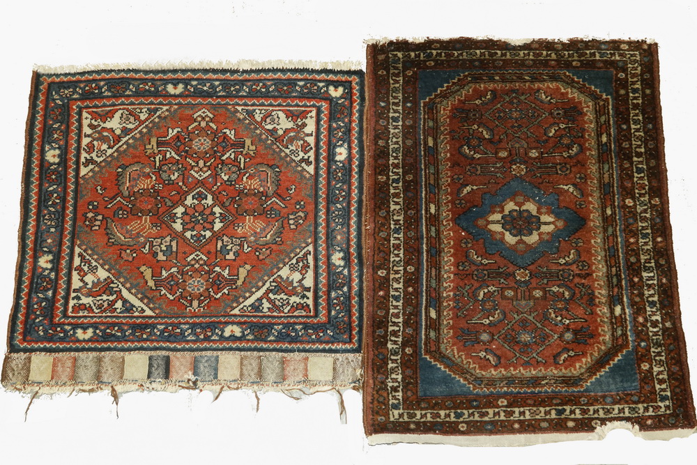 Appraisal: LOT OF HAMADAN RUGS '- x '- A bag face