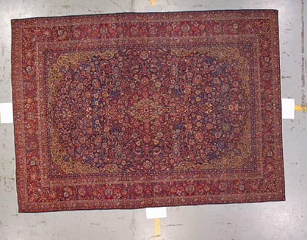 Appraisal: A Kashan carpet Central Persia circa size approximately ft in