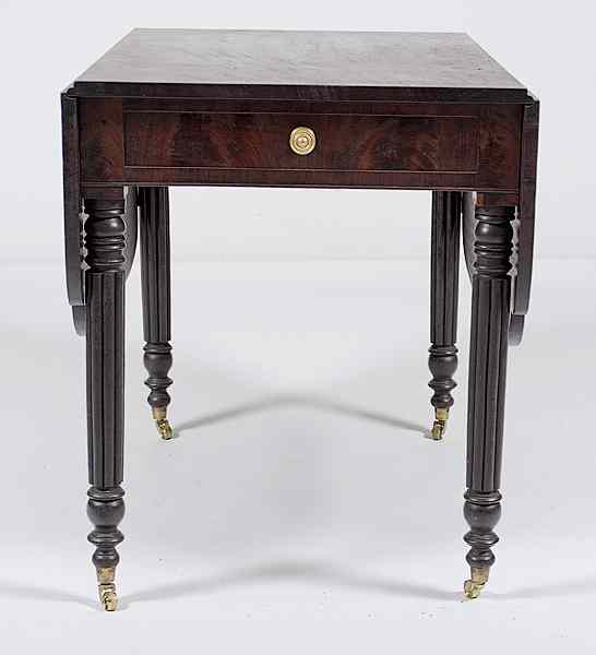 Appraisal: Late Classical Pembroke Table American ca - A late classical