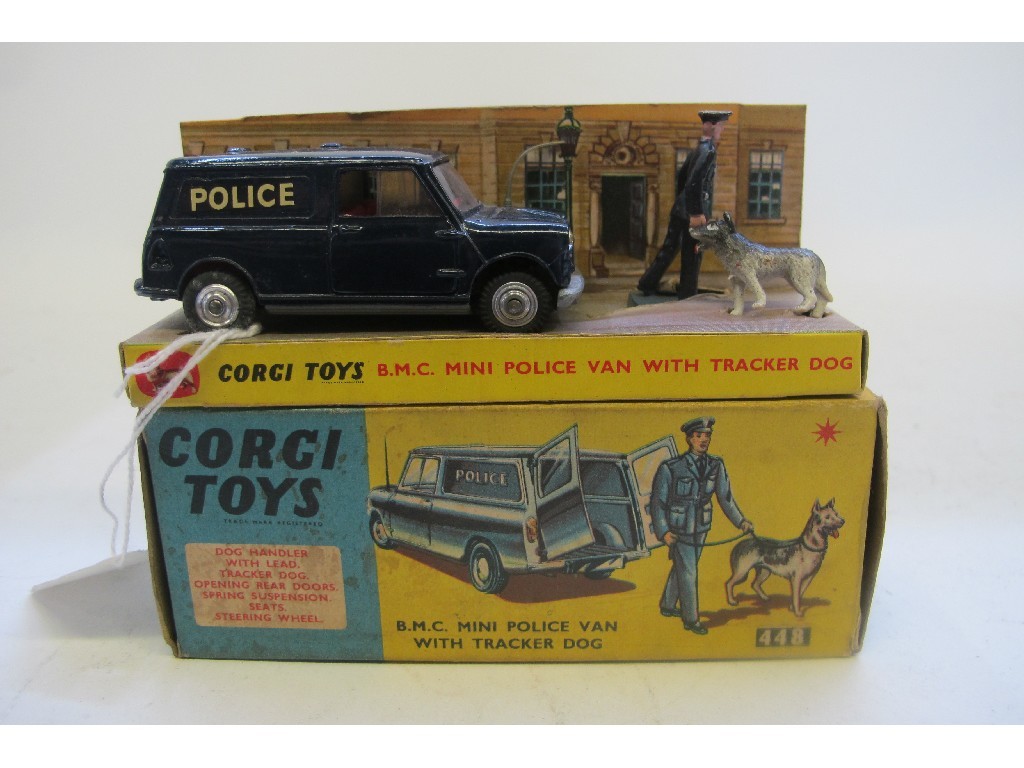 Appraisal: A boxed Corgi B M C mini police van with