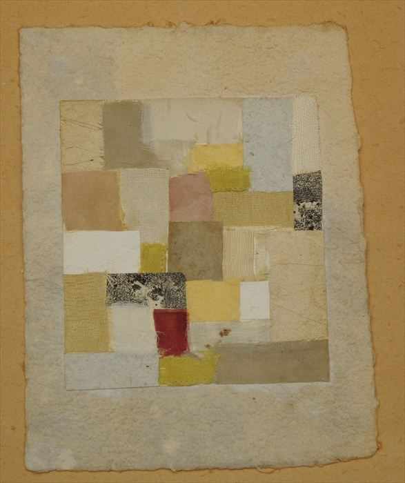 Appraisal: ANNE RYAN - UNTITLED Mixed media collage laid down on