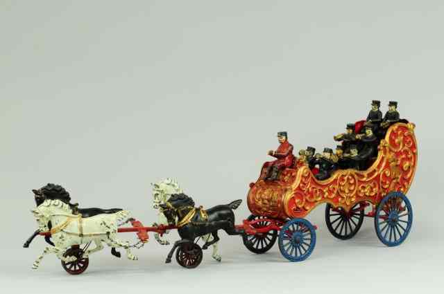 Appraisal: HUBLEY ROYAL CIRCUS BAND WAGON Hubley c cast iron pressed