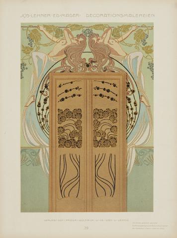 Appraisal: JUGENDSTIL LEHNER JOSEPH and MADER EDUARD Neue dekorations-malereien im modernen