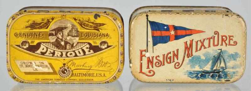 Appraisal: Lot of Small Tobacco Tins Description Includes Perique and English