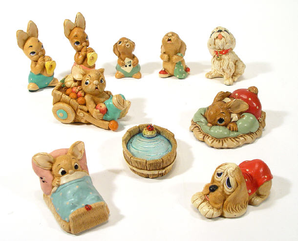 Appraisal: Collection of ten Pendelfin figures including 'Wakey' 'Rolly' 'Dodger' 'Tammy'