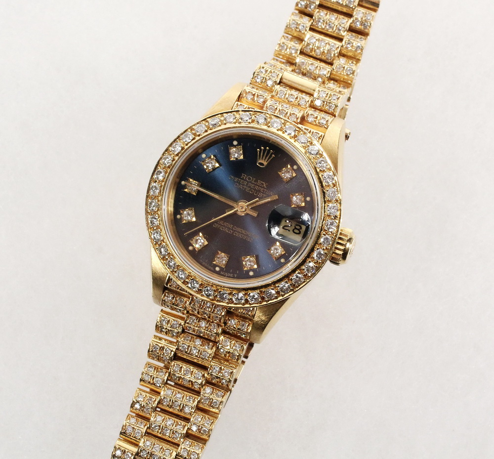 Appraisal: WATCH - Lady's K Yellow Gold Rolex Oyster Perpetual Datejust