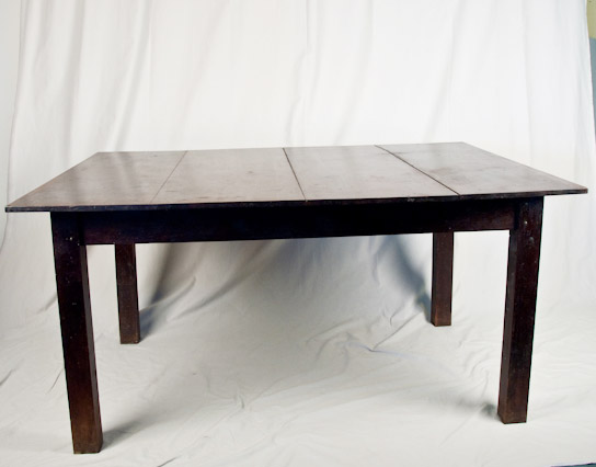 Appraisal: A Mahogany Arts Crafts Dining Table having a four-board top