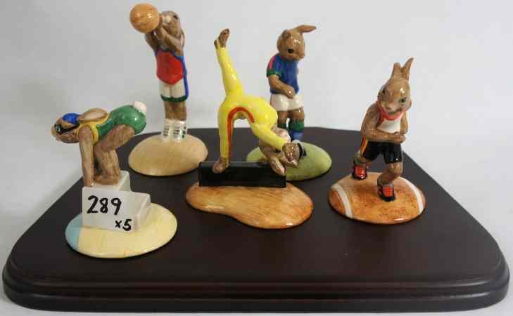 Appraisal: A Set Of Royal Doulton Bunnykins figures The Olympic Games