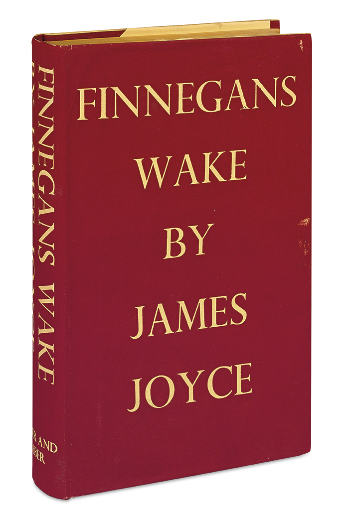 Appraisal: JOYCE JAMES Finnegans Wake Tall vo publisher's gilt-lettered burgundy cloth