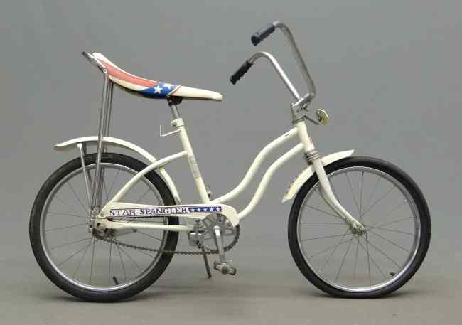 Appraisal: C Huffy Centennial bicycle with red white and blue banana