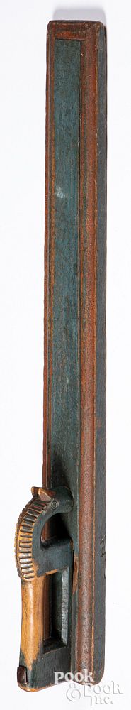 Appraisal: Scandinavian painted mangle board th c Scandinavian painted mangle board