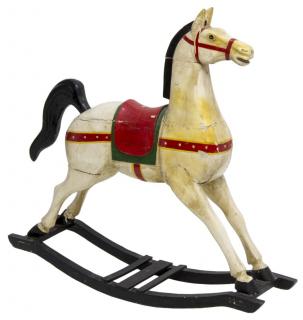 Appraisal: VINTAGE CHILD'S WOOD ROCKING HORSE Vintage child's wood rocking horse