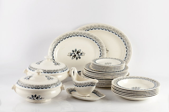 Appraisal: Eric Ravilious British - for Wedgwood'Persephone' dinner servicecomprising two oval