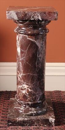 Appraisal: VICTORIAN ROUGE MARBLE PEDESTAL x x in